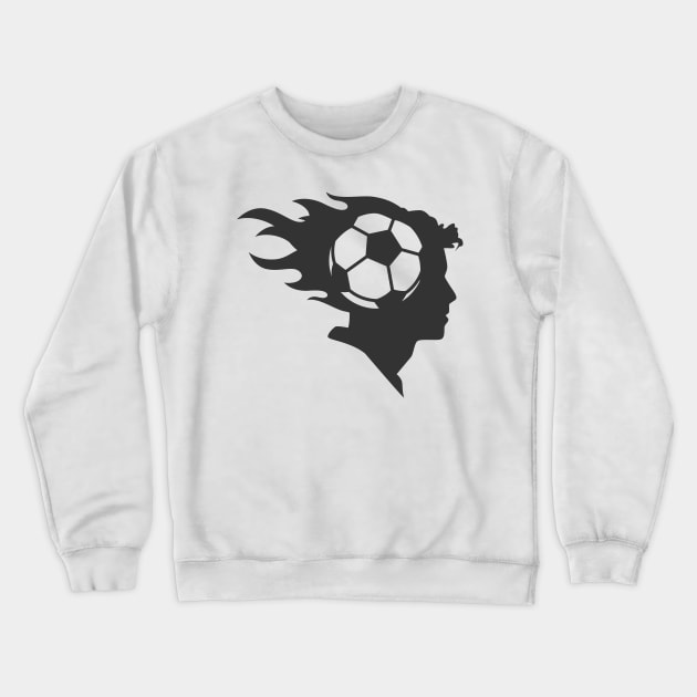 Soccer Player Crewneck Sweatshirt by justSVGs